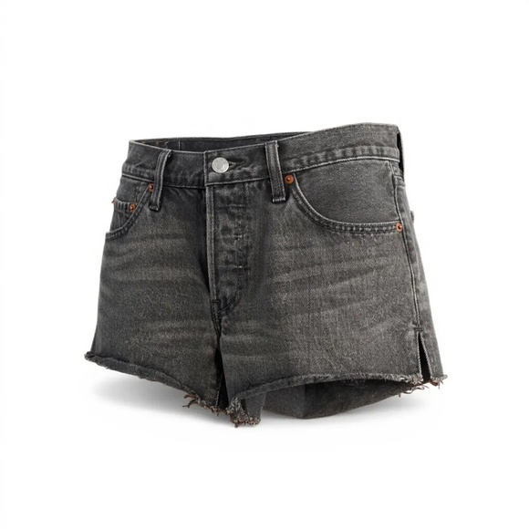Levi's Charcoal Denim Women's Shorts - Picture 1 of 5